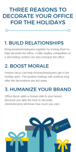 Reasons to Decorate Your Office for the Holidays Infographic