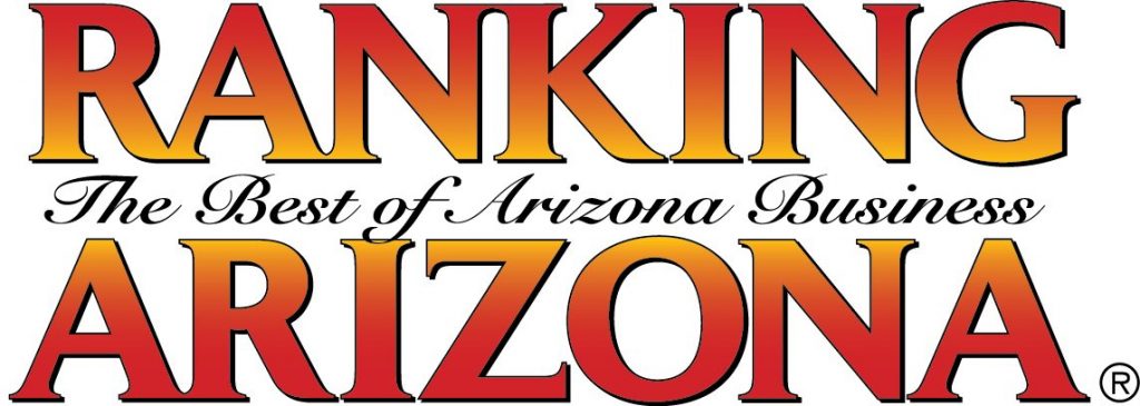 Red and yellow logo with the text "Ranking Arizona: The Best of Arizona Business"